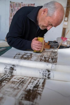 L'artiste à l'œuvre - photo François Daguisé